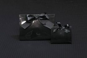 Custom Gloss Black Purse Style Gift Bag (8"x3.5"x5.5")