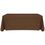 6' Blank Solid Color Polyester Table Throw - Chocolate, Price/piece