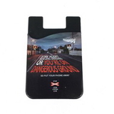Custom Silicone Phone Wallet Full Color Imprint, 3 3/4