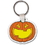 Custom Pumpkin Key Tag (Single Color), Price/piece
