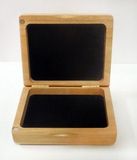 Custom Wooden Engraved Card box size- Made in USA, 4.75 yd W x 3.5