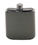 Custom Sleekline Pocket Flask, 6 oz., Black Chrome Plated, 5" D x 3 5/8" W, Price/piece