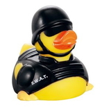 Custom Rubber SWAT Duck, 3 1/4
