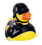 Custom Rubber SWAT Duck, 3 1/4" L x 3 1/8" W x 3 1/4" H, Price/piece