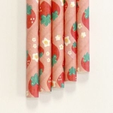 Custom Paper Straws Strawberry Pattern - 7.70