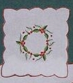 Christmas Wreath Coaster Napkin - 6