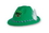 Velour Tyrolean Hat w/ Custom Shaped Faux Leather Icon, Price/piece