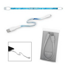 Custom Branded Micro USB Cable, 1/3" W x 9 3/4" H