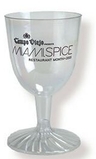 Custom 5 Oz. Plastic Wine Glass Stemware (2 Piece)