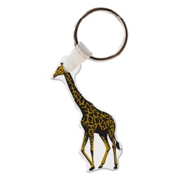 Custom Giraffe Animal Key Tag