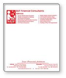 Custom 50 Page Magnetic Note-Pads with Medium Red Imprint (3.5