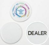 Custom Full Color Imprinting Dealer Button, 1.875