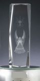 Custom 3D Angel Optical Crystal Award (2"x2"x6")