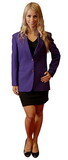 Blank Women's Purple Blazer