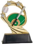 Custom Baseball Cosmic Resin Figure Trophy (5 1/2