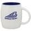 Custom 15 Oz. Puget Mug (Matte white out country blue in), Price/piece