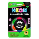 Blank 1 Pack Neon Crayo-Craze Six Color Crayon Wheel