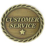 Blank Customer Service Star Lapel Pin, 1