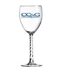 Custom 8.5 Oz. Angelique Wine Glass w/ Twist Stem