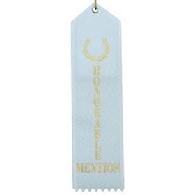 Blank Honorable Mention Satin Cord Ribbon, 8" L X 2" W
