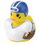 Custom Temperature Football Rubber Duck, 3" L X 2 3/4" W X 3" H, Price/piece