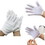 Custom White Protective Working Gloves, 9" L x 4" W, Price/pair