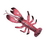 Custom Plastic Lobster, 12" L, Price/piece