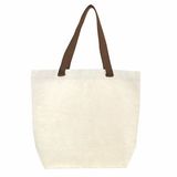 Custom Faux Leather Handle Tote, 16
