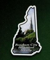 Custom 3.1-5 Sq. In. (B) Magnet - State of New Hampshire, 30mm Thick