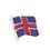 Custom International Collection Embroidered Applique - Flag of Iceland, Price/piece