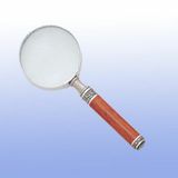 Custom Magnifying Glass Rosewood Body w/Pewter Findings in Velvet pouch (Screened)