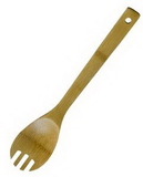 Custom 12 inch Bamboo Serving Fork with Handle Hole, 12