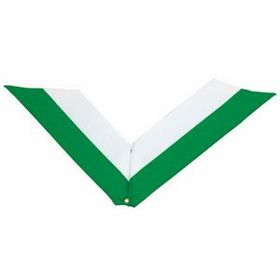 Blank Rp Series Domestic Neck Ribbon W/Eyelet (Green/White), 30" L X 1 3/8" W