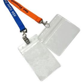 Custom 1/2" (12Mm) Polyester Lanyards With Badge Holder