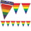 Blank Rainbow Pennant Banner, Price/piece