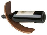 Custom Curved Single Bottle Wood Stand