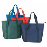 Custom Shopping Tote Bag with Zipper (20