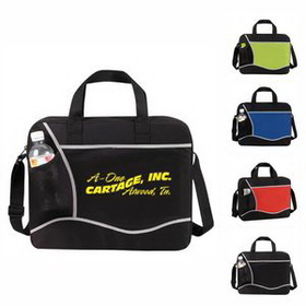 Custom Brief Bag, Personalised Briefcase, 15.25" L x 12.25" W x 4" H