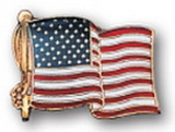 Custom American Flag Stock Pin