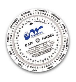 Custom Date Finder Calendar Wheel (6" Diameter)