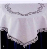 Blank Cluny Lace Tablecloth