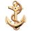 Blank Metal Anchor Plaque Mount (2 1/4"), Price/piece