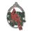 Custom 3D Gallery Print Collection Mini Ornament (Cardinal & Holly), 1.875" Diameter, Price/piece