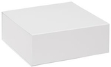 Custom White Magnetic Closure Gift Box - 8x8x3.25, 8