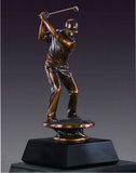 Custom Male Golfer Resin Award (7