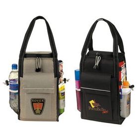 Custom Leakproof Insulated Cooler Wine tote 8.5"x14"x5.5"