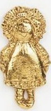 Custom Girl Rag Doll Stock Cast Pin