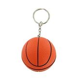 Custom Basketball Stress Reliever Keychain, 1.57