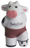 Custom Soccer Cow Squeezies Stress Reliever