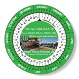 Custom .020 White Plastic Date Finder Wheel Calculator (4.25